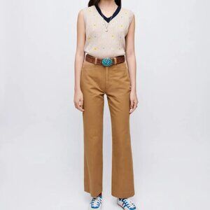 Re/Done 70s Trouser in Washed Camel, size 26